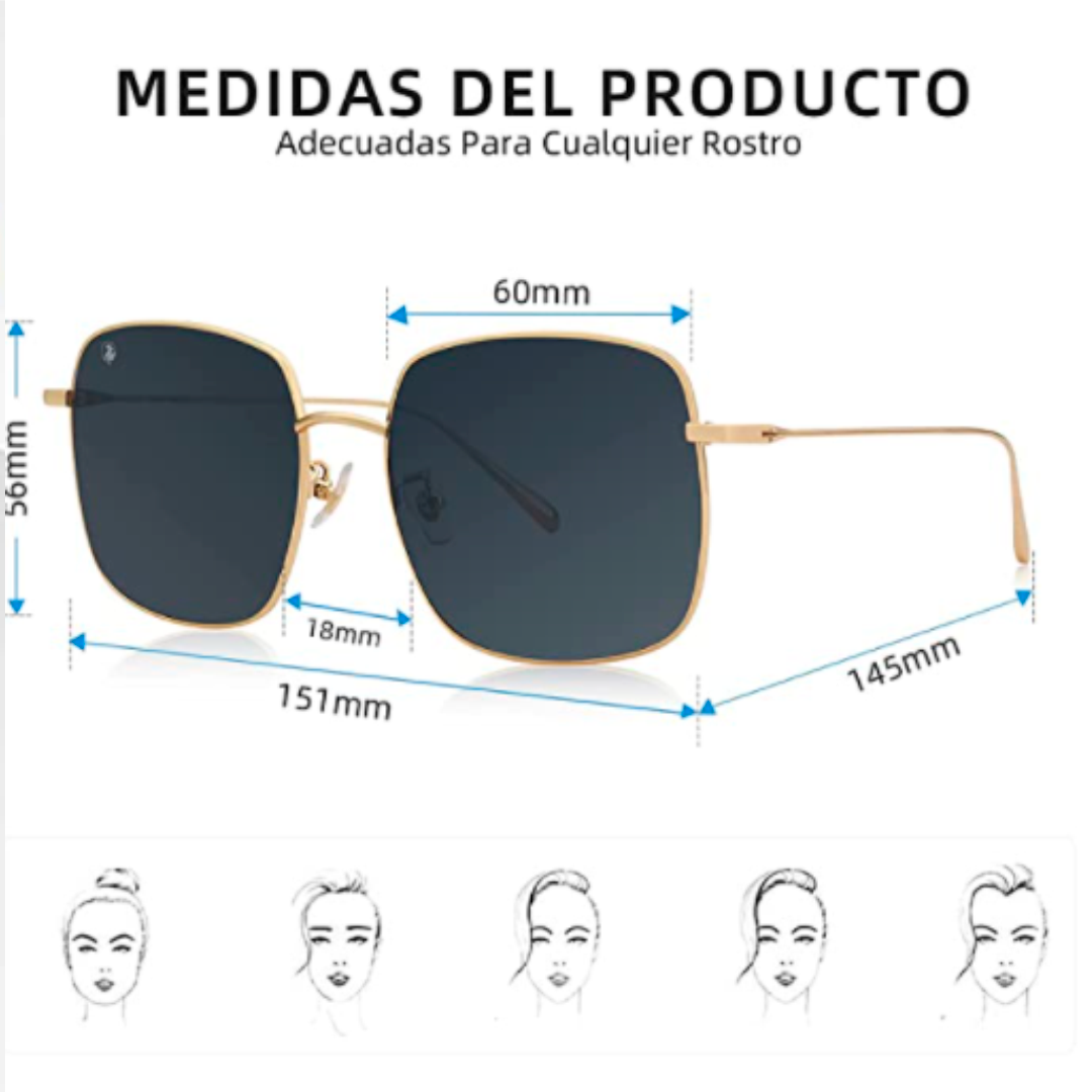 Lentes De Sol Hombre Mujer Aviador PRO Polarizados VEGOOS 3