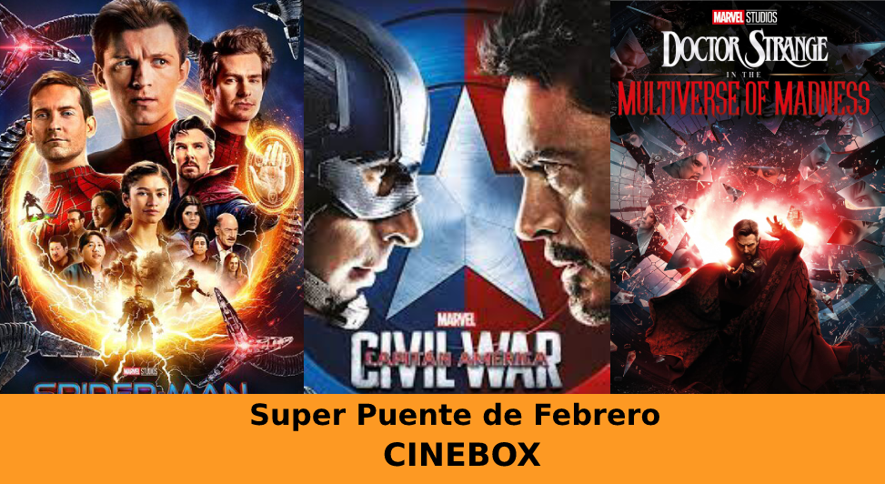 Cine cerca de mi: Súper Puente de las mejores películas de Marvel por  CINEBOX - Juan Ramírez Te Informa