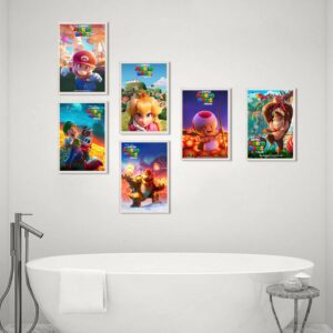 Tayyee Mario - Póster de la película 2023, póster de anime, bonito póster decorativo, lona para pared para sala de estar, recámara,