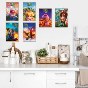Tayyee Mario - Póster de la película 2023, póster de anime, bonito póster decorativo, lona para pared para sala de estar, recámara, sin marco