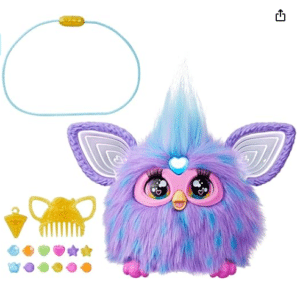 Furby Purple Peluche Electrónico Interactivo con 15 Accesorios de Moda para niños y niñas de 6 años en adelante púrpura 2
