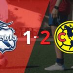 Club América se impone 2-1 ante Puebla y se mantiene en la cima