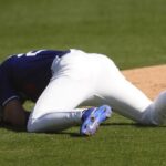 Un susto en los entrenamientos de primavera para los Dodgers